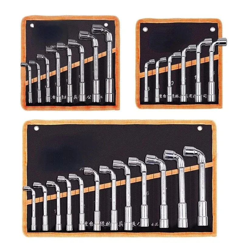 Pipe Socket Wrench Set High Carbon Steel L Type Pipe Perforation Outer Hexagon Sleeves Wrench Elbow Pipe Wrench Set
Pipe Socket Wrench Set High Carbon Steel L Type Pipe Perforation Outer Hexagon Sleeves Wrench Elbow Pipe Wrench Set