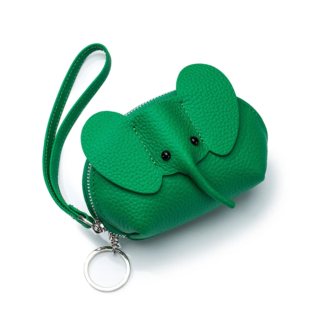 Cute Elephant Genuine Leather Coin Purse with Kechain,Zipper Wristlet Wallet for Women,Perfect Gift for Birthday,Valentine's Day
Cute Elephant Genuine Leather Coin Purse with Kechain,Zipper Wristlet Wallet for Women,Perfect Gift for Birthday,Valentine's Day