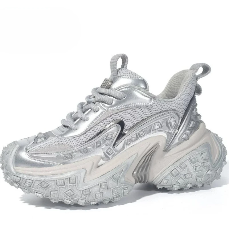 European/American Casual Personalized Mecha Daddy Shoes for Men's Casual Sneakers Comfortable Non-slip Height Increasing Shoes
European/American Casual Personalized Mecha Daddy Shoes for Men's Casual Sneakers Comfortable Non-slip Height Increasing Shoes