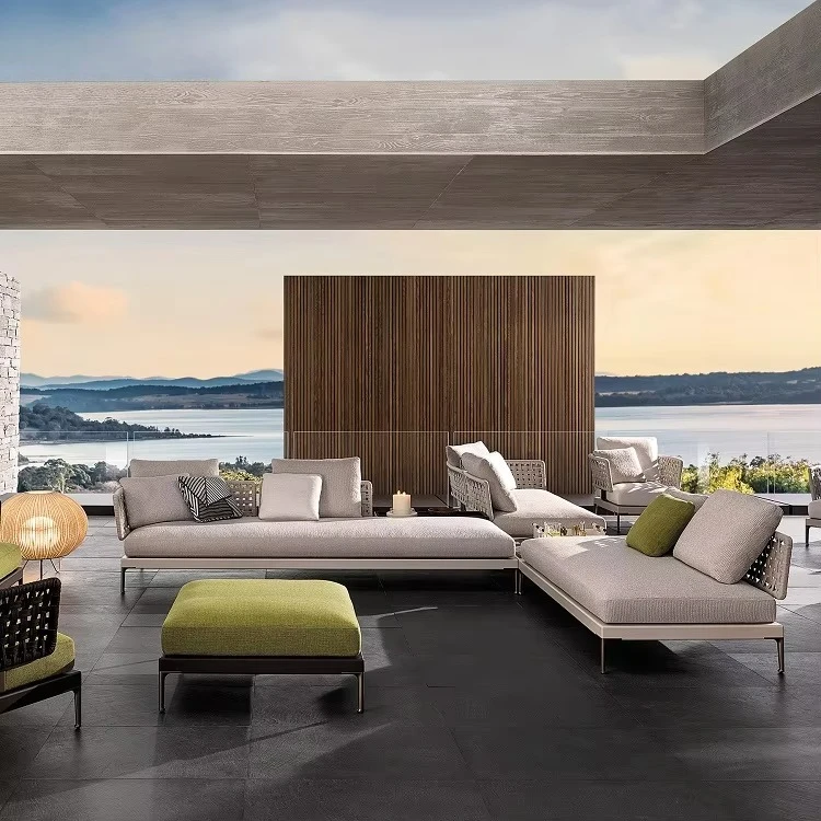 Nordic Outdoor Sofa Balcony Courtyard Aluminum Frame Rattan Sofa Combination Villa Garden Furniture Sets
Nordic Outdoor Sofa Balcony Courtyard Aluminum Frame Rattan Sofa Combination Villa Garden Furniture Sets