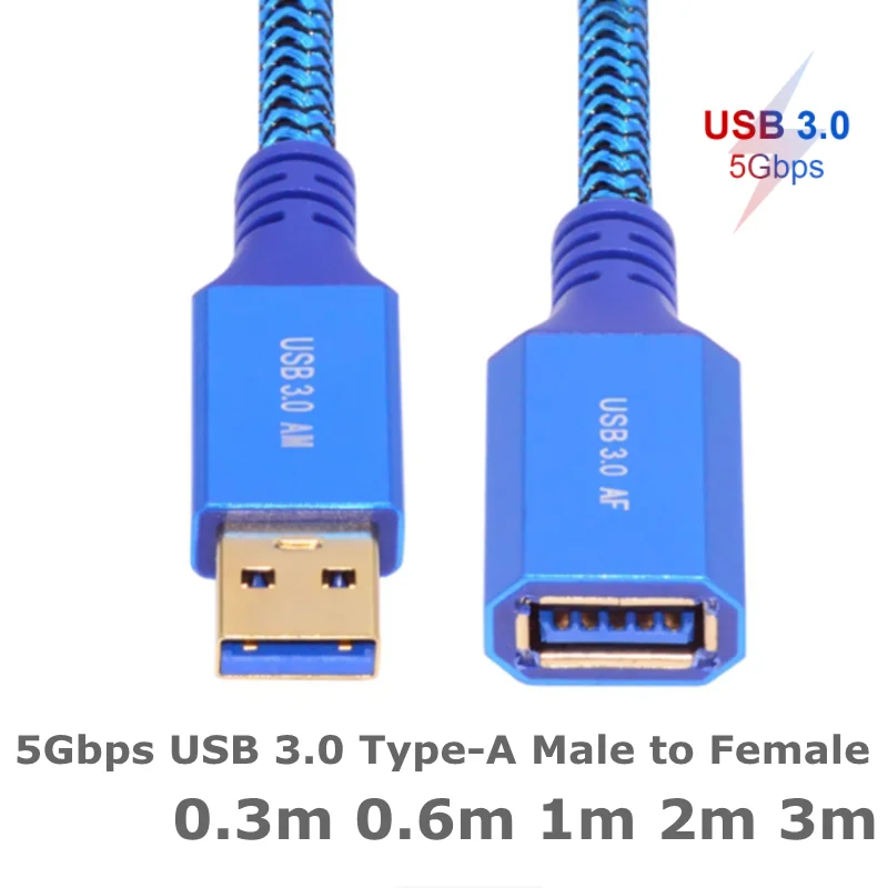 Extensions Cable High Speed USB 3.0 Extension Cord Type A Male to Female Sturdy Braided Material Fast Data Transfer
Extensions Cable High Speed USB 3.0 Extension Cord Type A Male to Female Sturdy Braided Material Fast Data Transfer
