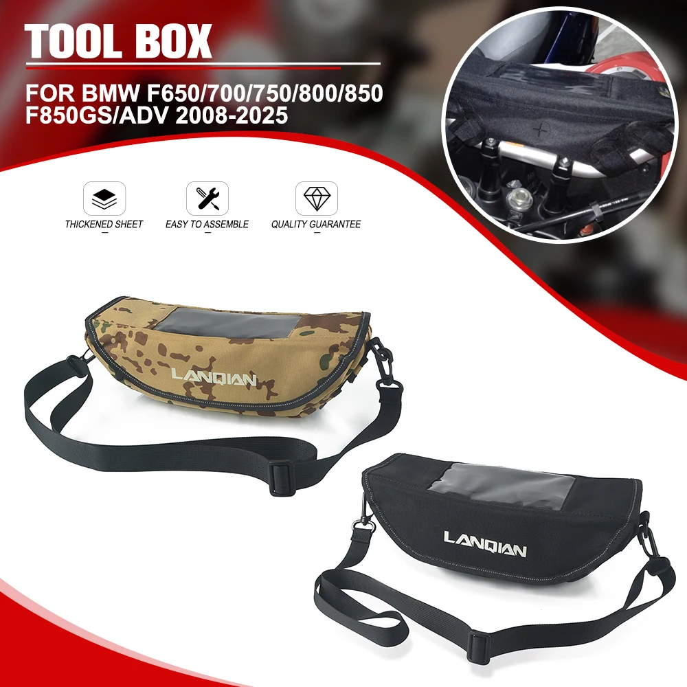 Motorcycle Portable Waterproof Handlebar Bag For BMW F650/700/750/800/850 GS/R F800 R F900R/XR F850GS/ADV Tool Box 2008-2025
Motorcycle Portable Waterproof Handlebar Bag For BMW F650/700/750/800/850 GS/R F800 R F900R/XR F850GS/ADV Tool Box 2008-2025