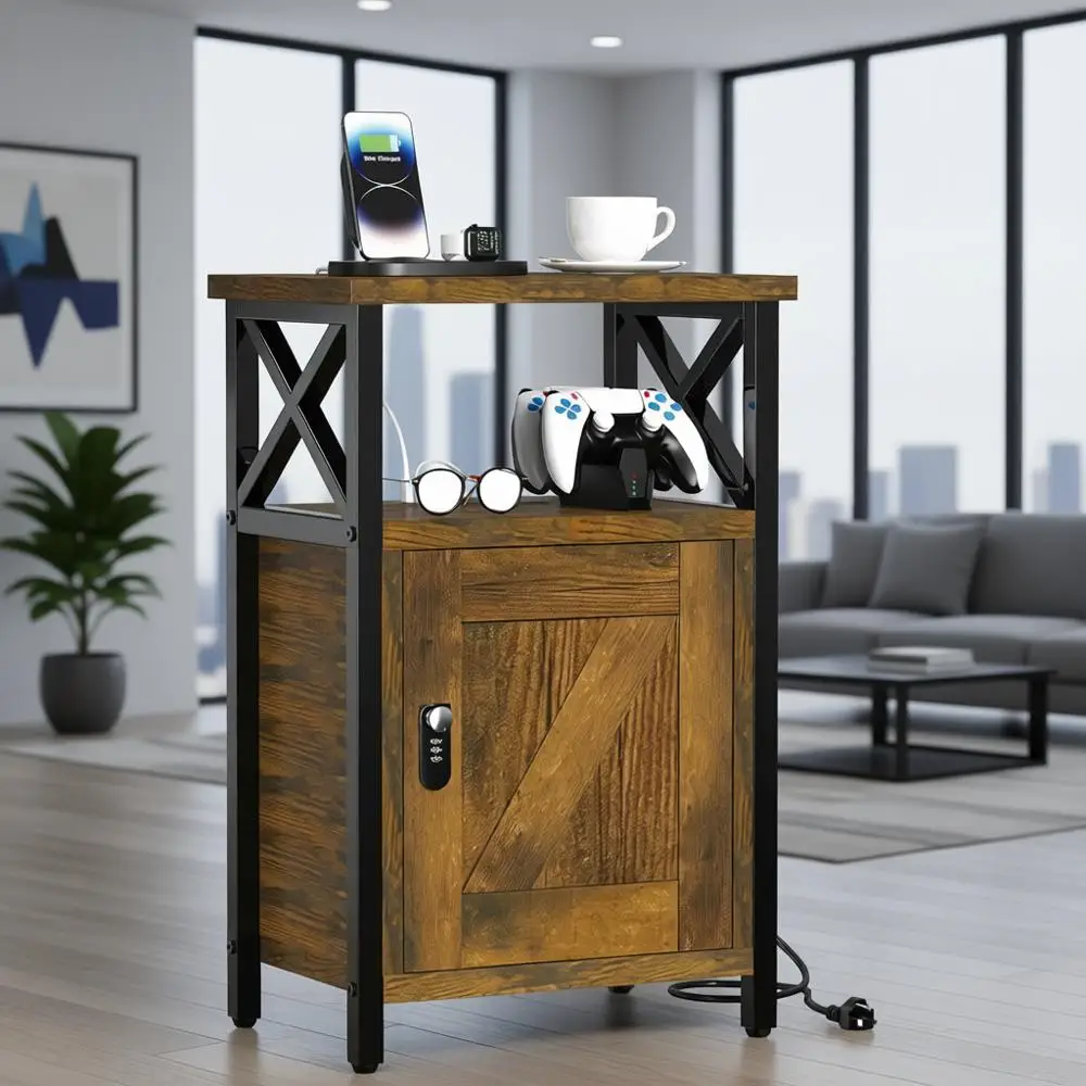 Деревянная тумбочка с замком, прикроватный столик с ящиками, прикроватная тумбочка с зарядной станцией, 3 USB и 2 розетки, прикроватная тумбочка с
Деревянная тумбочка с замком, прикроватный столик с ящиками, прикроватная тумбочка с зарядной станцией, 3 USB и 2 розетки, прикроватная тумбочка с