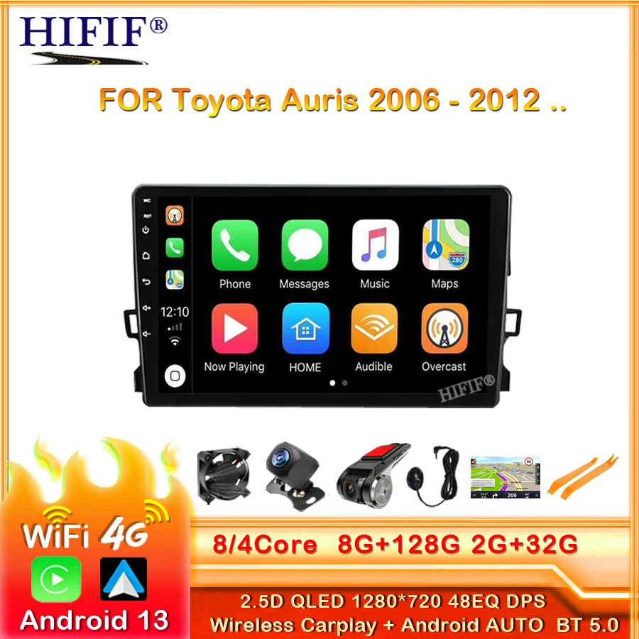 Автомагнитола на Android 13 для Toyota Auris 2006-2012, мультимедийный видеоплеер с GPS-навигацией, 2 Din, DVD
Автомагнитола на Android 13 для Toyota Auris 2006-2012, мультимедийный видеоплеер с GPS-навигацией, 2 Din, DVD