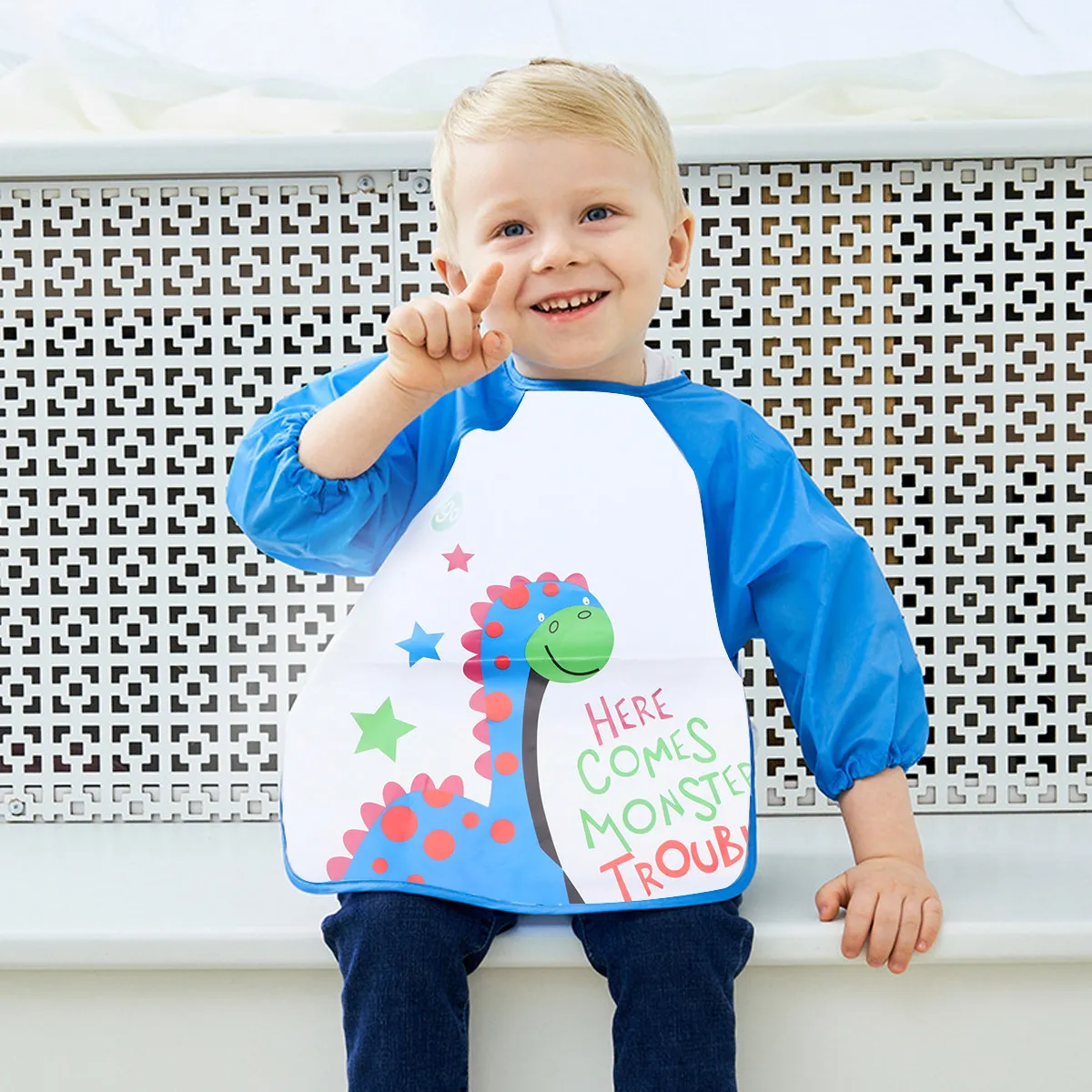Long-Sleeve Colorful Printing Waterproof Painting Apron for Children Washable Fast-Drying Kids Art Smock Stain-Resistant
Long-Sleeve Colorful Printing Waterproof Painting Apron for Children Washable Fast-Drying Kids Art Smock Stain-Resistant