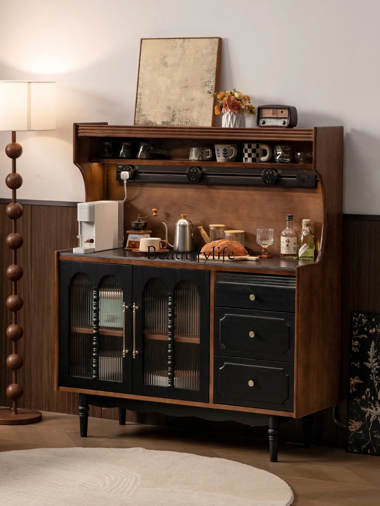Solid wood dining side cabinet American entrance integrated storage cabinet against the wall
Solid wood dining side cabinet American entrance integrated storage cabinet against the wall