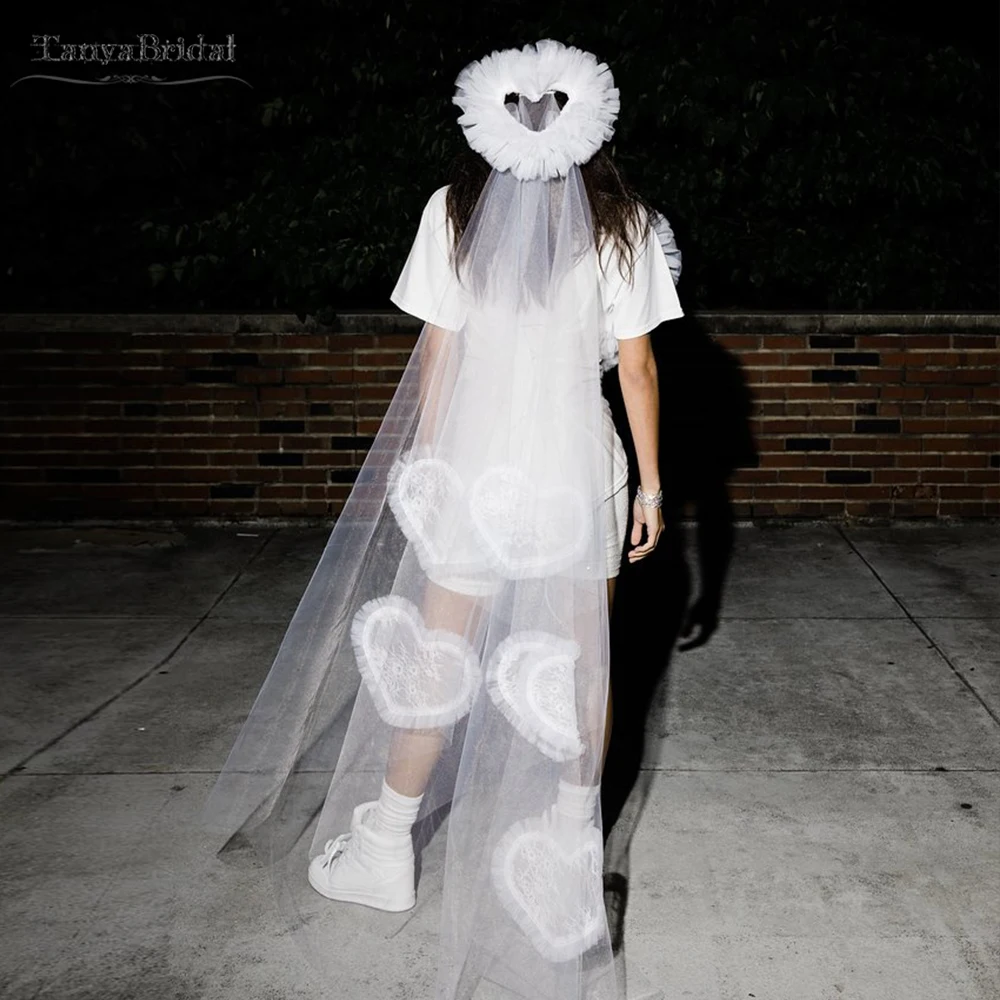 Новая свадебная фата с кружевными аппликациями в форме сердца, шикарная фата для свадьбы, DV052
Новая свадебная фата с кружевными аппликациями в форме сердца, шикарная фата для свадьбы, DV052