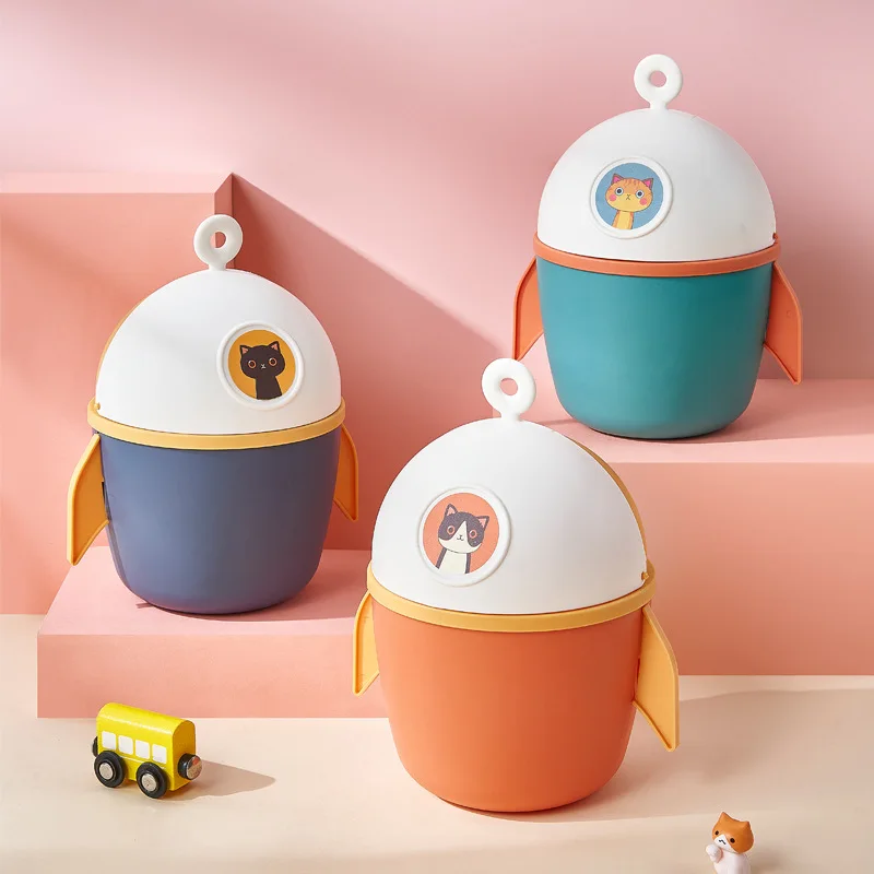 Mini Desktop Multifunctional Trash Can Rocket Flip Wastebasket Home Bucket With Lid Garbage Bin Nordic Style Living Room Office
Mini Desktop Multifunctional Trash Can Rocket Flip Wastebasket Home Bucket With Lid Garbage Bin Nordic Style Living Room Office