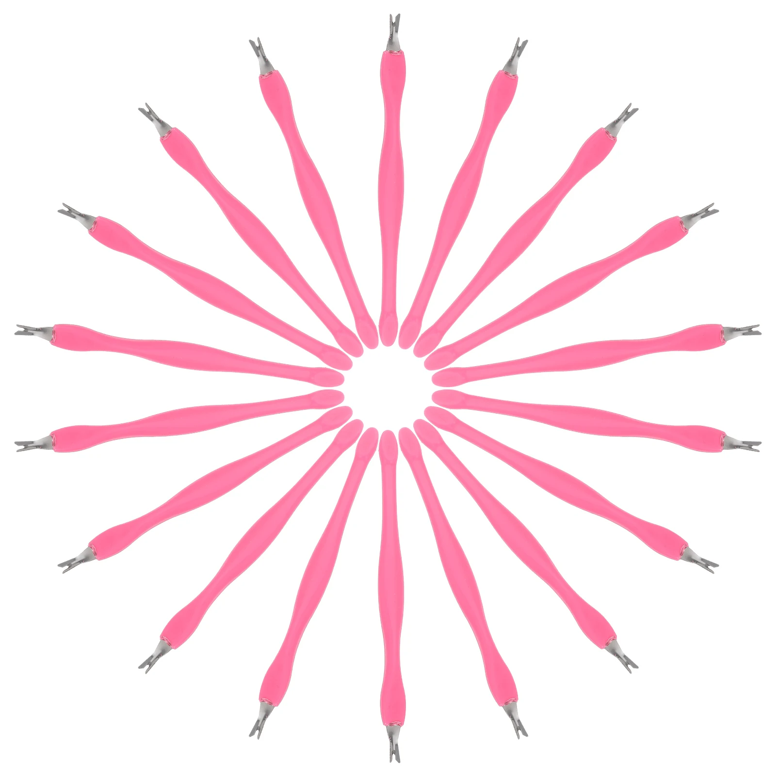 24pcs Cuticle Remover Stainless Steel Dead Skin Fork Manicure Kit Nail Grooming Tool V Shape Pusher Salon Use
24pcs Cuticle Remover Stainless Steel Dead Skin Fork Manicure Kit Nail Grooming Tool V Shape Pusher Salon Use