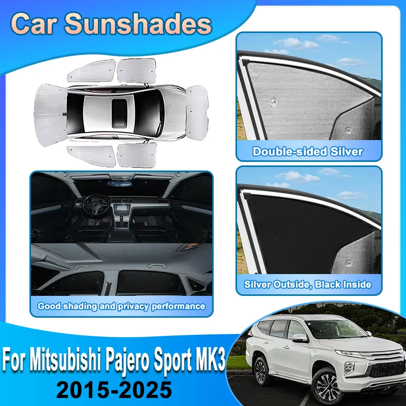 For Mitsubishi Pajero Sport 2017 2015-2025 Shogun Montero Sport Car Reflective Sunshade UV Protection Sun Visor Cover Accesorios
For Mitsubishi Pajero Sport 2017 2015-2025 Shogun Montero Sport Car Reflective Sunshade UV Protection Sun Visor Cover Accesorios