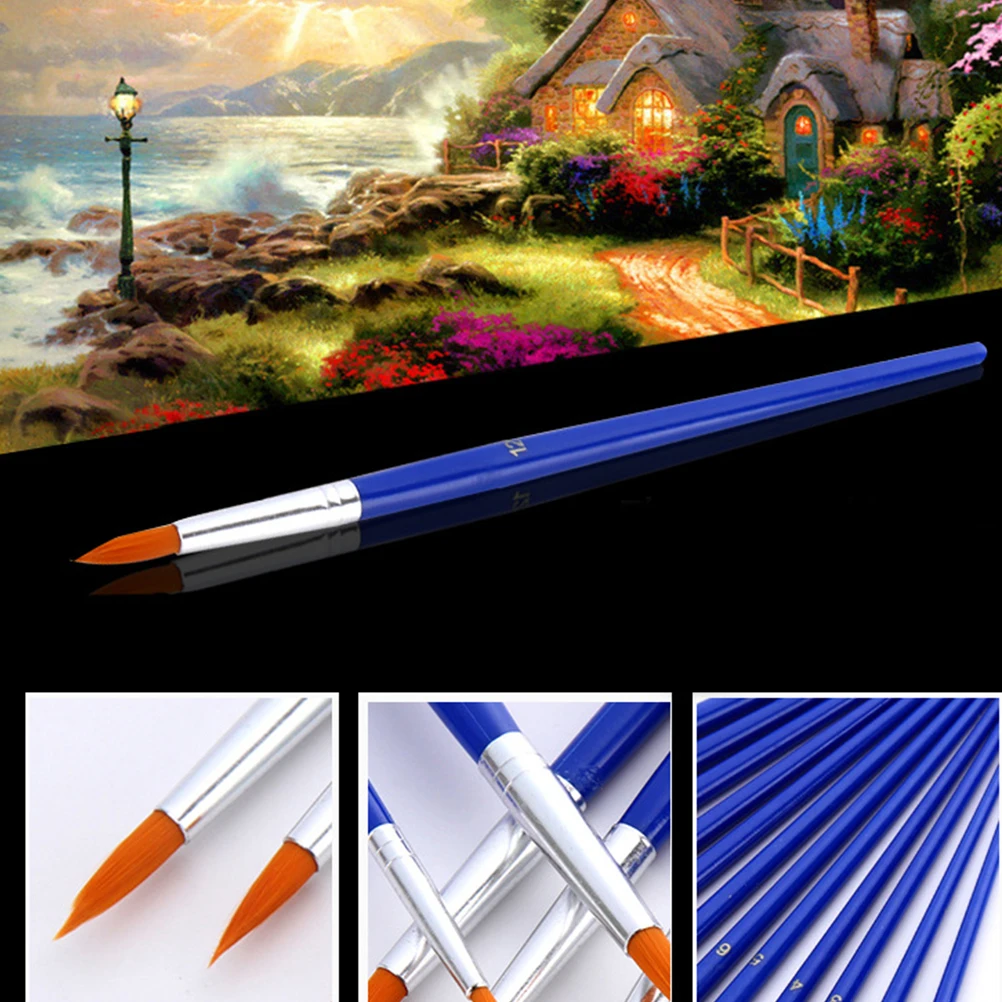 12PCS Oil Paint Brushes Professional Watercolor Painting Accessories Nylon Hair Travel Lightweight Kit Artist Supplies
12PCS Oil Paint Brushes Professional Watercolor Painting Accessories Nylon Hair Travel Lightweight Kit Artist Supplies