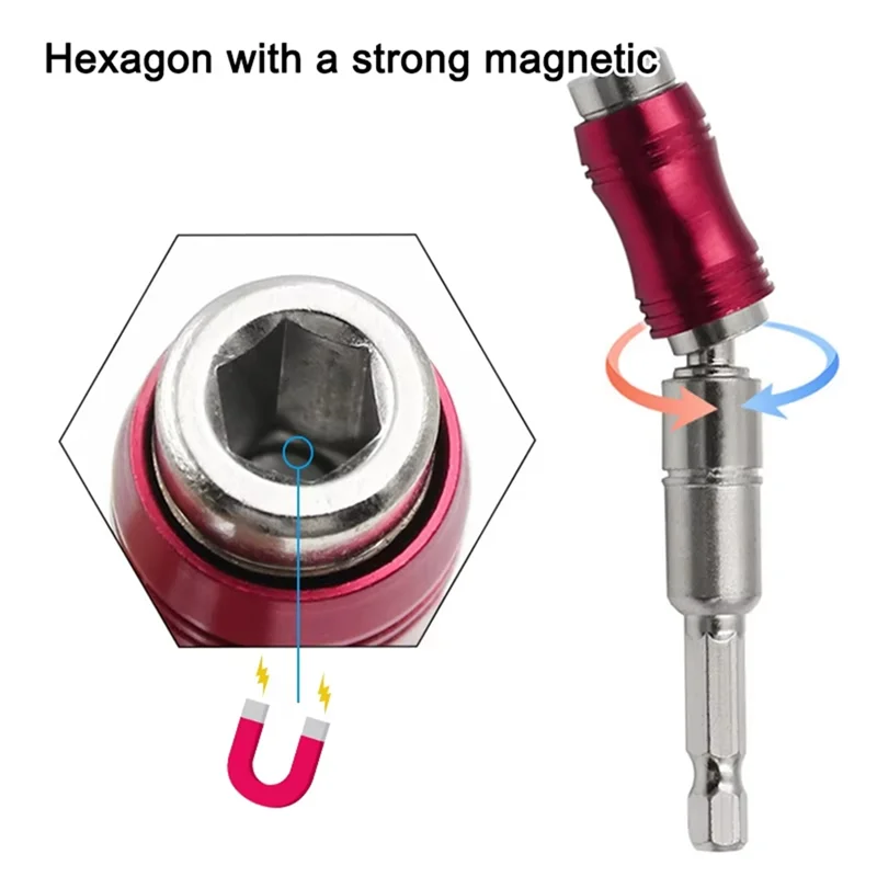LLCS-3Pcs Red Curved Hexagonal Handle Directional Extension Rod Magnetic Screw Drill Tip Universal Adapter
LLCS-3Pcs Red Curved Hexagonal Handle Directional Extension Rod Magnetic Screw Drill Tip Universal Adapter