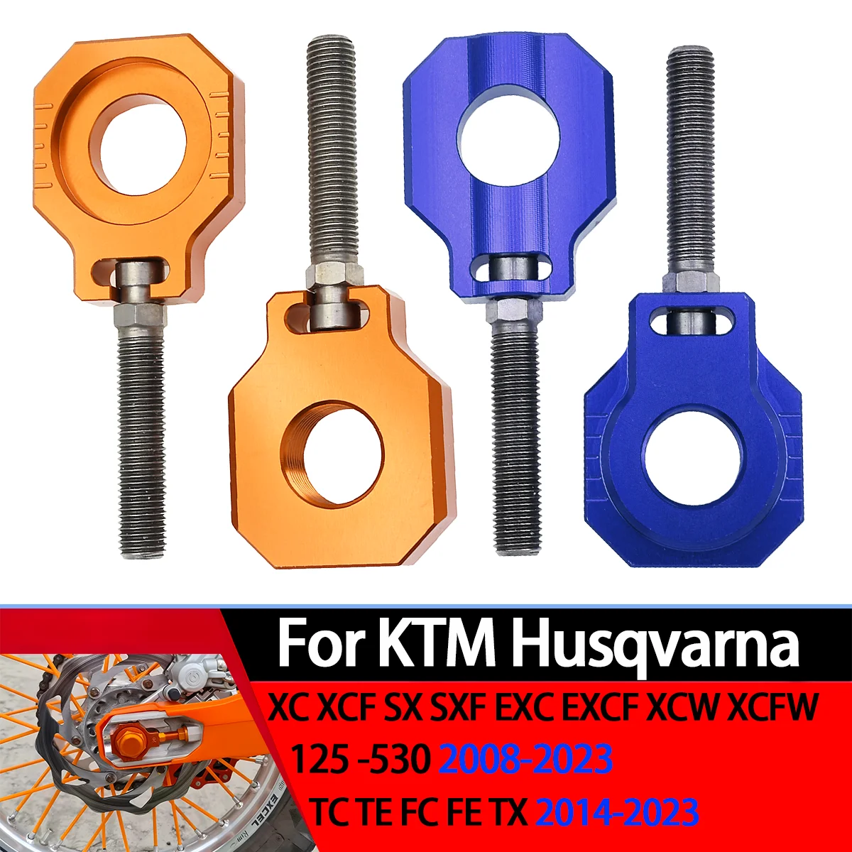 20mm CNC Rear Chain Adjuster Axle Blocks For Husqvarna Motorcycle TC125 FC350 FC 250/450 TE FE TC250 TE150 TX125 2014-2022 2023
20mm CNC Rear Chain Adjuster Axle Blocks For Husqvarna Motorcycle TC125 FC350 FC 250/450 TE FE TC250 TE150 TX125 2014-2022 2023