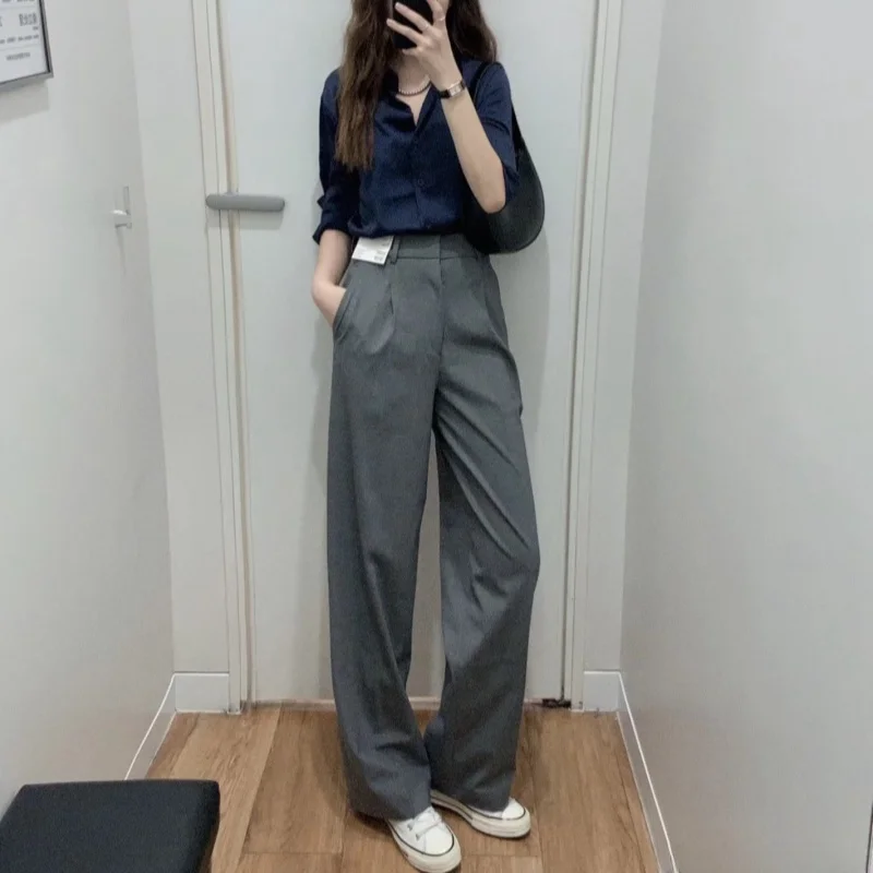 Business Casual High Waist Straight Leg Pants Smart Commute Trousers Easy Care Stretchy Nine-Foot Women's Autumn Fashion
Business Casual High Waist Straight Leg Pants Smart Commute Trousers Easy Care Stretchy Nine-Foot Women's Autumn Fashion