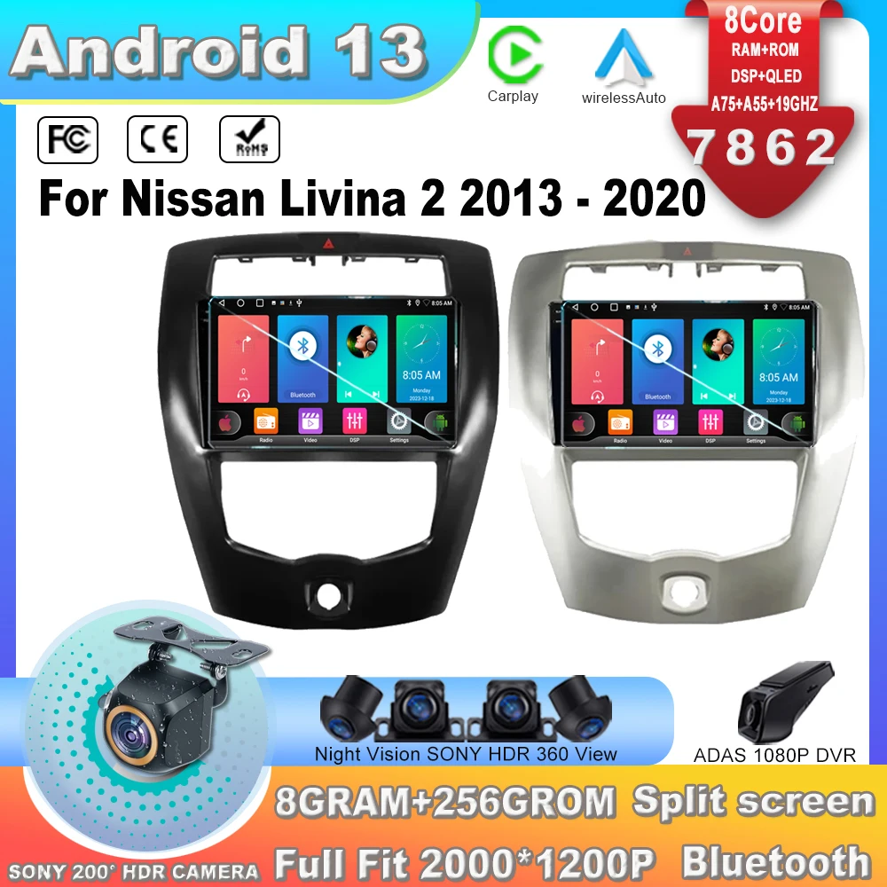Автомобильный радиоплеер для Nissan Livina 2 2013 - 2020 Android 13 сенсорный экран автомобильное стерео радио ТВ мультимедийный видеоплеер навигация
Автомобильный радиоплеер для Nissan Livina 2 2013 - 2020 Android 13 сенсорный экран автомобильное стерео радио ТВ мультимедийный видеоплеер навигация
