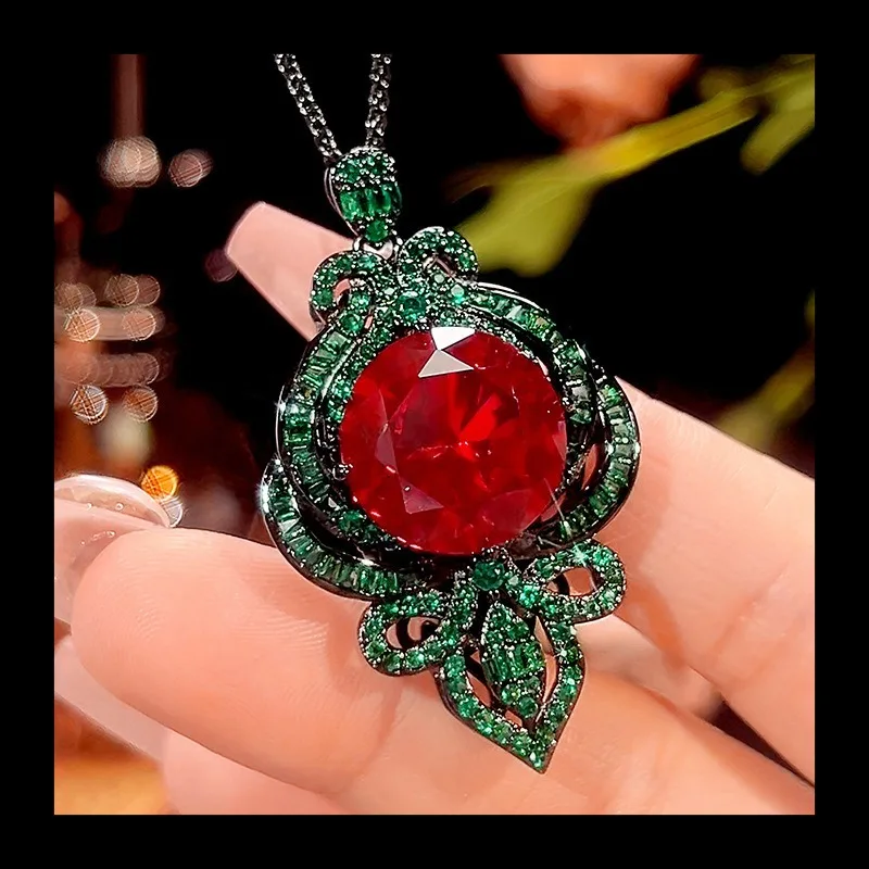 Лидер продаж 2025, ювелирные изделия Zhuang Shengsheng, медное дно, позолота, имитация красного корунда, черное золото, ретро, свет, роскошь
Лидер продаж 2025, ювелирные изделия Zhuang Shengsheng, медное дно, позолота, имитация красного корунда, черное золото, ретро, свет, роскошь