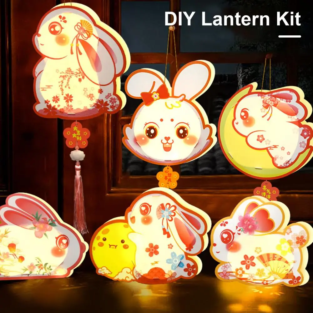 New Year's Rabbit Lantern Ancient Lantern Flower Paper Children's Handmade Diy Luminous Lantern For Mid-autumn Festival
New Year's Rabbit Lantern Ancient Lantern Flower Paper Children's Handmade Diy Luminous Lantern For Mid-autumn Festival