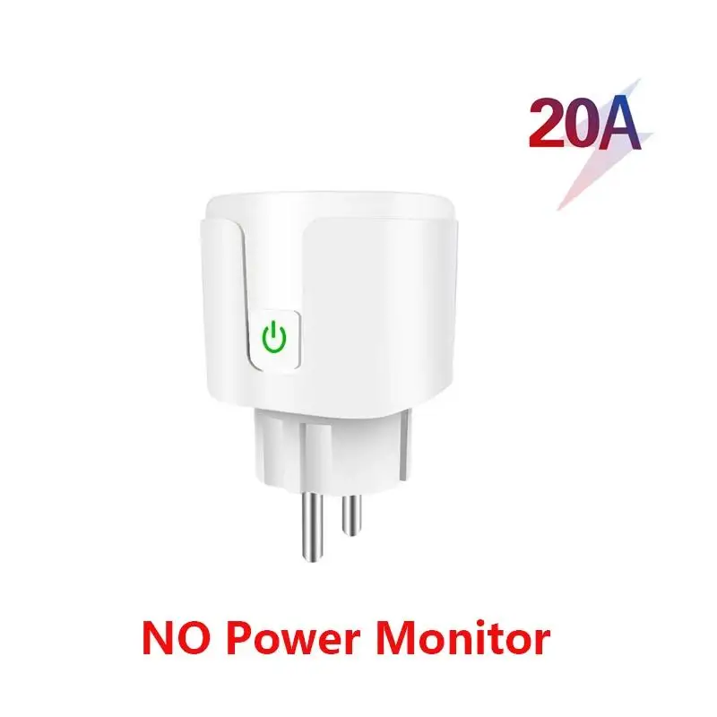 WiFi+BluetoothSmart Plug 20A EU Socket PowerMonitor OutletTiming FunctionTuya Smart LifeAPP Control For Alexa Google Home
WiFi+BluetoothSmart Plug 20A EU Socket PowerMonitor OutletTiming FunctionTuya Smart LifeAPP Control For Alexa Google Home
