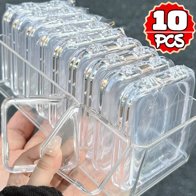 10/1x Square Storage Box Transparent Acrylic Packaging Boxes for Earrings Necklace Bracelet Nail Art DIY Jewelry Organizer Case
10/1x Square Storage Box Transparent Acrylic Packaging Boxes for Earrings Necklace Bracelet Nail Art DIY Jewelry Organizer Case