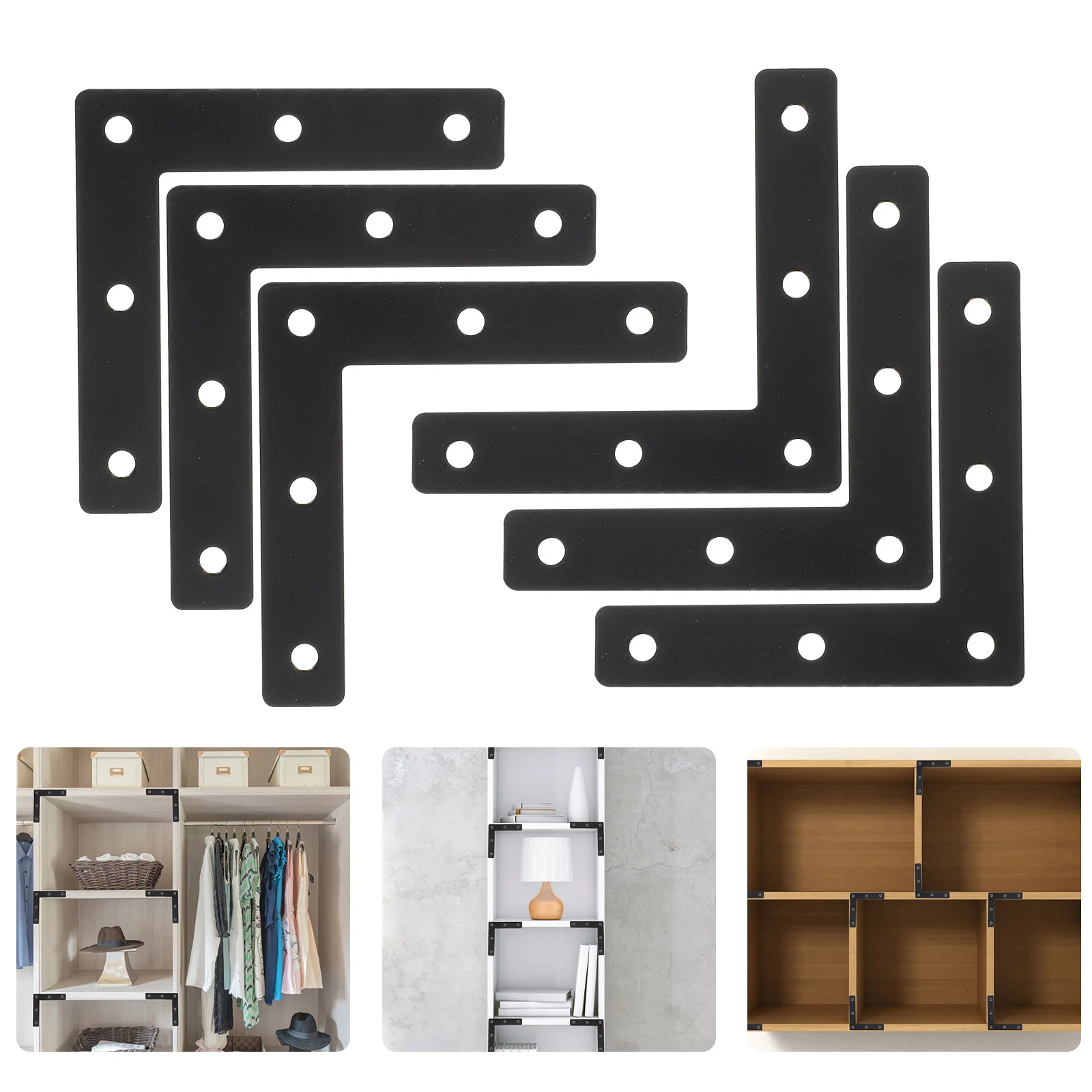 20Pcs L Shape Flat Corner Braces Black Metal Brace Furniture Repair Bracket Heavy Duty Right Angle Plates Right Angle Brace
20Pcs L Shape Flat Corner Braces Black Metal Brace Furniture Repair Bracket Heavy Duty Right Angle Plates Right Angle Brace