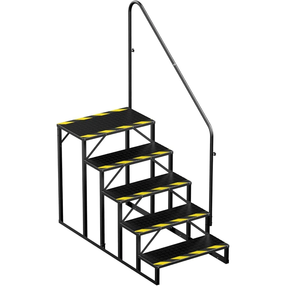 RV Steps with Handrail, 5 Step Hot Tub Stairs, Upgrade Anti-Slip RV Stairs Steps for Safety in and Out of RV, Camper, Mobile Hom
RV Steps with Handrail, 5 Step Hot Tub Stairs, Upgrade Anti-Slip RV Stairs Steps for Safety in and Out of RV, Camper, Mobile Hom