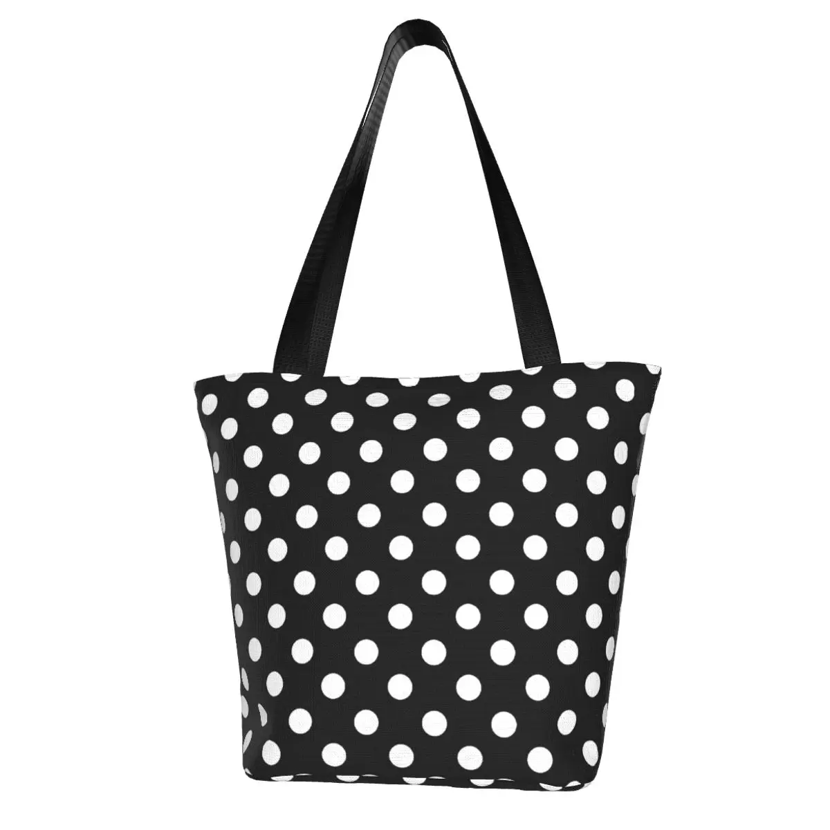 Black And White Polka Dot Print Shopping Bag Trendy Modern Art Fashion Aesthetic Handbag Cloth Streetwear Student Bags
Black And White Polka Dot Print Shopping Bag Trendy Modern Art Fashion Aesthetic Handbag Cloth Streetwear Student Bags