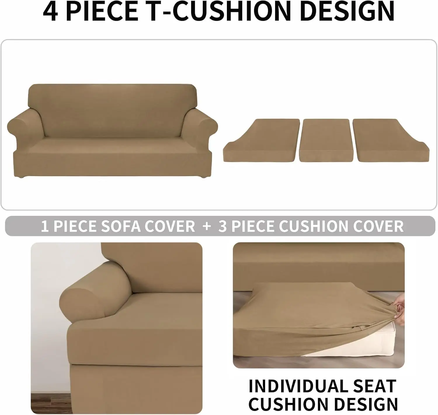 Deeky 4 Pieces Stretch Sofa Covers T Cushion Sofa Slipcover Soft Fleece Couch Cover Furniture Protector Covers With 3
Deeky 4 Pieces Stretch Sofa Covers T Cushion Sofa Slipcover Soft Fleece Couch Cover Furniture Protector Covers With 3