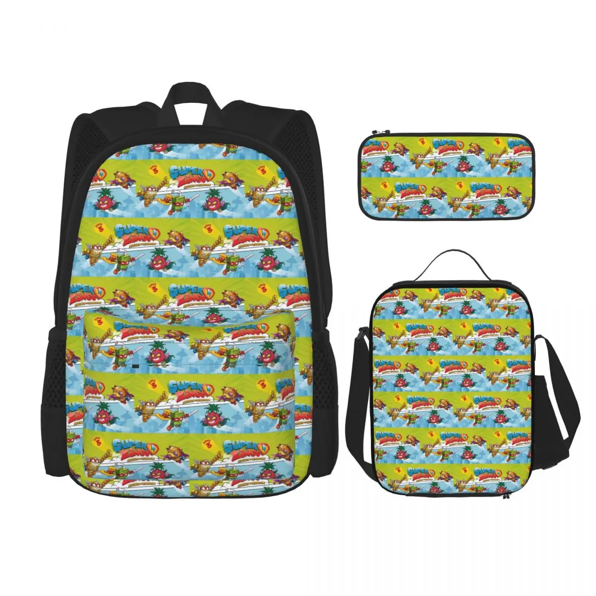 Super Zings Cartoon Backpacks Kids Bookbag School Bags Rucksack Lunch Bag Pen Bag Three-Piece Set
Super Zings Cartoon Backpacks Kids Bookbag School Bags Rucksack Lunch Bag Pen Bag Three-Piece Set
