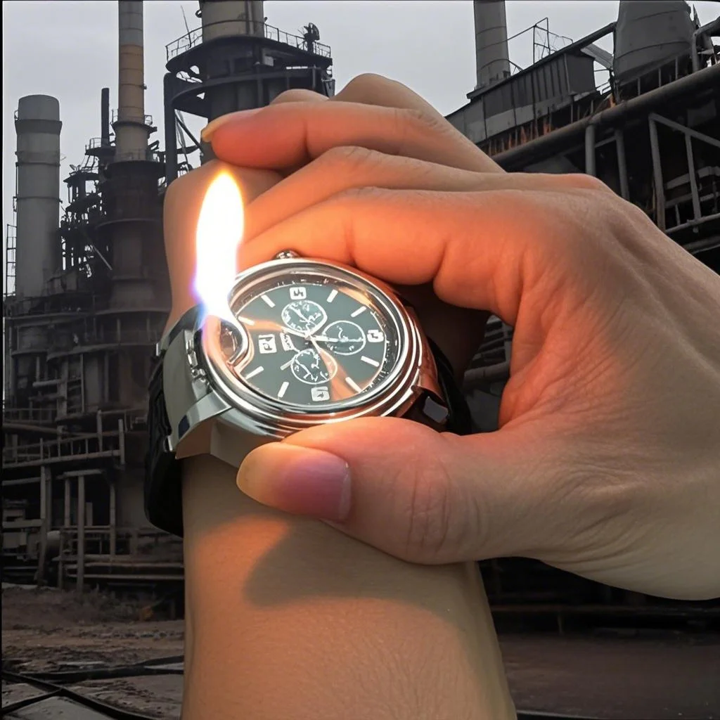Unusual Gas Metal Windproof Watch Lighter Portable Outdoor Lighter Men's High-end Gift
Unusual Gas Metal Windproof Watch Lighter Portable Outdoor Lighter Men's High-end Gift