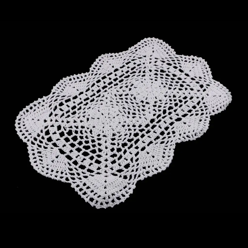 Elegant Crochet Cotton Lace Table Mat Home Ornaments Crochet Hook Accessories for Kitchen Setting
Elegant Crochet Cotton Lace Table Mat Home Ornaments Crochet Hook Accessories for Kitchen Setting