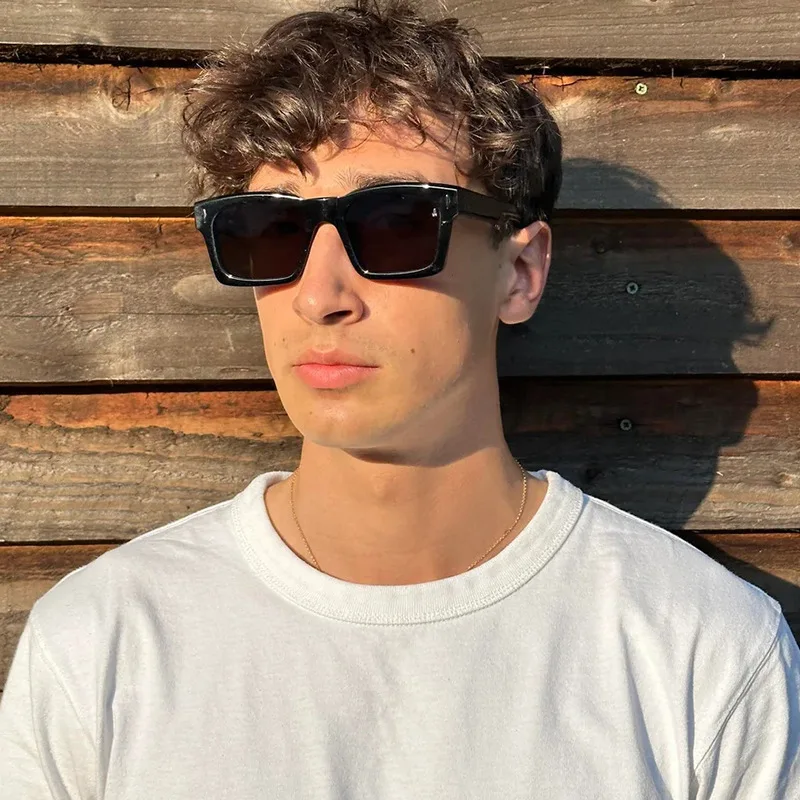 Fashion Square Propionic Acid Pin Sunglasses Retro Rice Nails High Texture Men's Polarized Outdoor Driving Sunglasses UV400
Fashion Square Propionic Acid Pin Sunglasses Retro Rice Nails High Texture Men's Polarized Outdoor Driving Sunglasses UV400