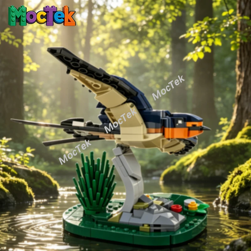 Barn Swallow Simulation Bird Animal Building Blocks DIY Assembly Model Creative Desktop Ornament Educational Toy for Kids Boys
Barn Swallow Simulation Bird Animal Building Blocks DIY Assembly Model Creative Desktop Ornament Educational Toy for Kids Boys
