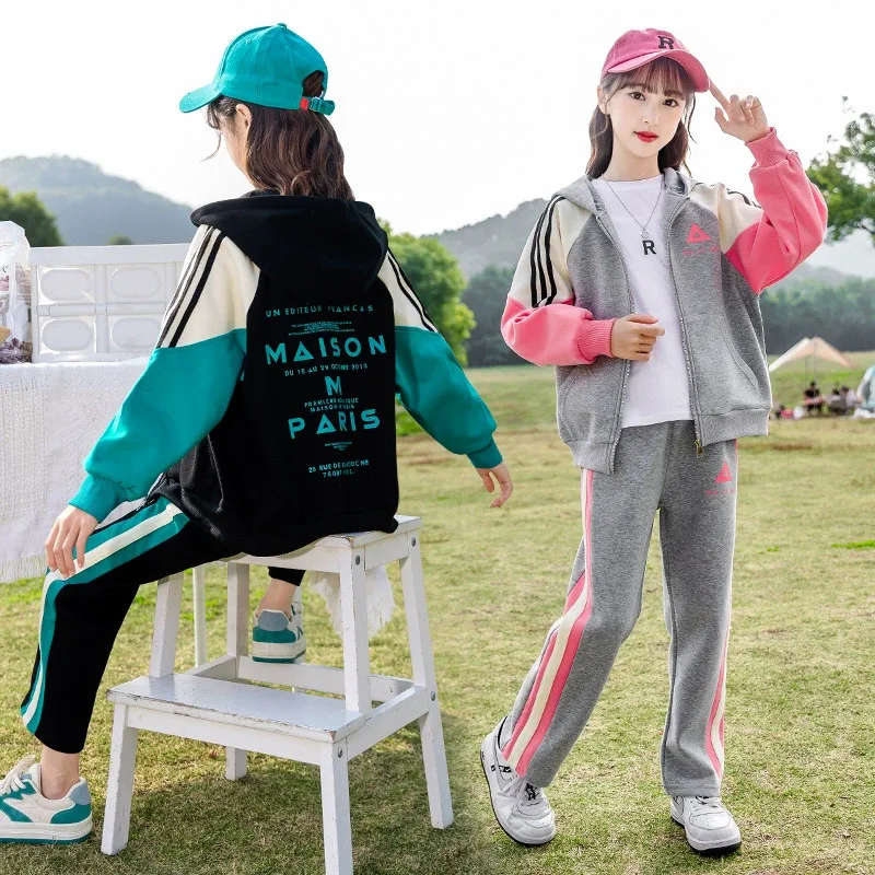 Kids Girl Casual Outfit Spring Autumn Children Hooded Coat+Trousers Fashion Teenager Student Sports Set Girls Boutique Clothes
Kids Girl Casual Outfit Spring Autumn Children Hooded Coat+Trousers Fashion Teenager Student Sports Set Girls Boutique Clothes