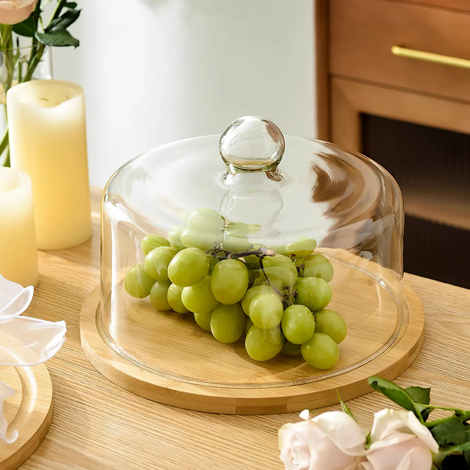 1Set Glass Cake Cover Transparent Dome Protective Food Cover for Dessert Display Cake Storage Fresh Keeping Tray
1Set Glass Cake Cover Transparent Dome Protective Food Cover for Dessert Display Cake Storage Fresh Keeping Tray