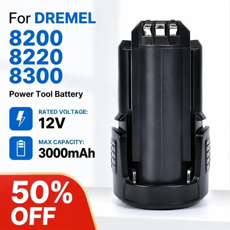 Applicable to Zhuomei 10.8V 12V Lithium Battery DREMEL 8200 8220 8300 Power Tool Battery
Applicable to Zhuomei 10.8V 12V Lithium Battery DREMEL 8200 8220 8300 Power Tool Battery