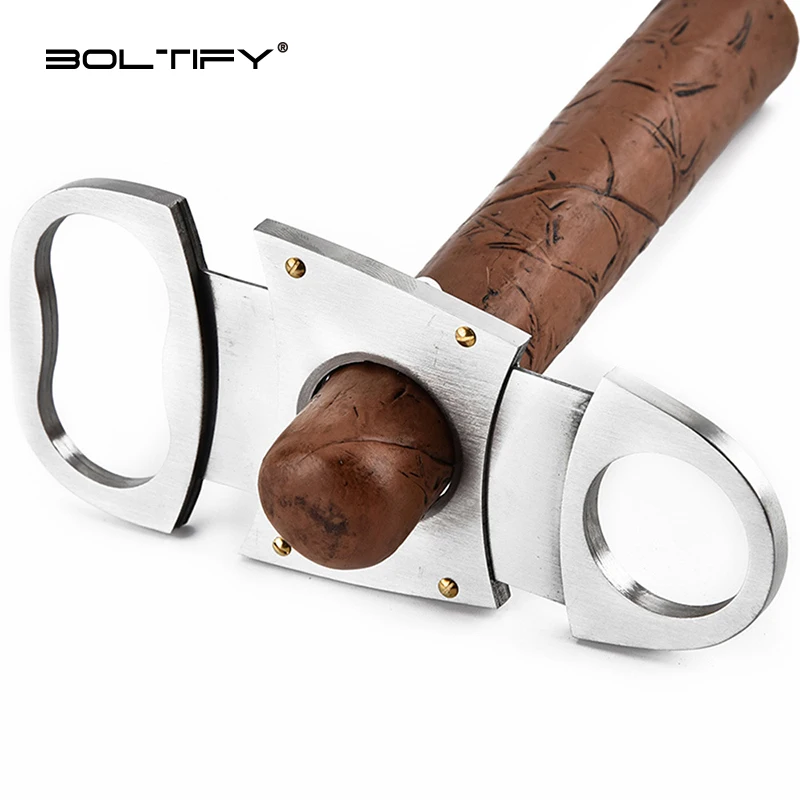BOLTIFY Stainless Steel Cigar Cutter Metal Classic Cutter Guillotine Cigar Scissors Gift Puncher Cutting Knife Cigar Accessory
BOLTIFY Stainless Steel Cigar Cutter Metal Classic Cutter Guillotine Cigar Scissors Gift Puncher Cutting Knife Cigar Accessory