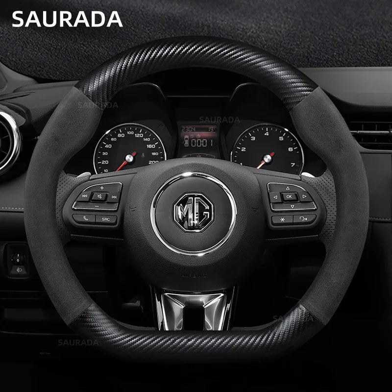 Carbon Fiber PU Leather Car Steering Wheel Cover, D Shape, 38cm, For MG 3 5 6 HS ZS EV MG3 3SW MG5 MG6 MG7 ZR EHS GT EZS D Shape
Carbon Fiber PU Leather Car Steering Wheel Cover, D Shape, 38cm, For MG 3 5 6 HS ZS EV MG3 3SW MG5 MG6 MG7 ZR EHS GT EZS D Shape