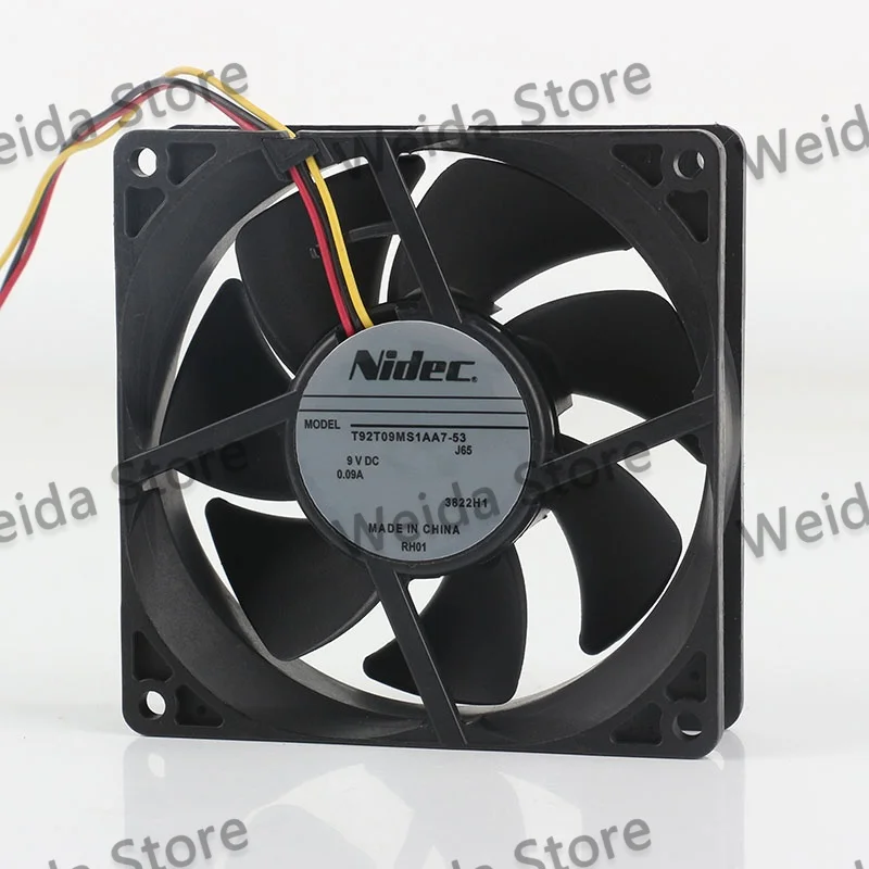 Original Nidec DC9V 0.09A AC EC 9025 Refrigerator Refrigeration 90X90X25MM three-wire T92T09MS1AA7-53 Cooling fan
Original Nidec DC9V 0.09A AC EC 9025 Refrigerator Refrigeration 90X90X25MM three-wire T92T09MS1AA7-53 Cooling fan