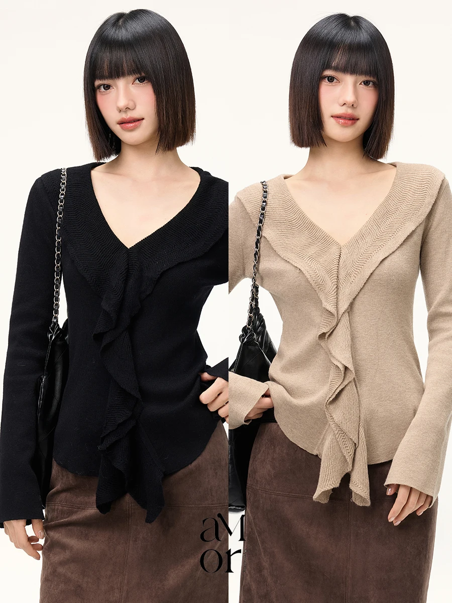 Женский вязаный базовый топ Ayemorrey Velvet с длинным рукавом, коллекция Gentle Sle Winter, модный, из смесового полиэстера и нейлона
Женский вязаный базовый топ Ayemorrey Velvet с длинным рукавом, коллекция Gentle Sle Winter, модный, из смесового полиэстера и нейлона