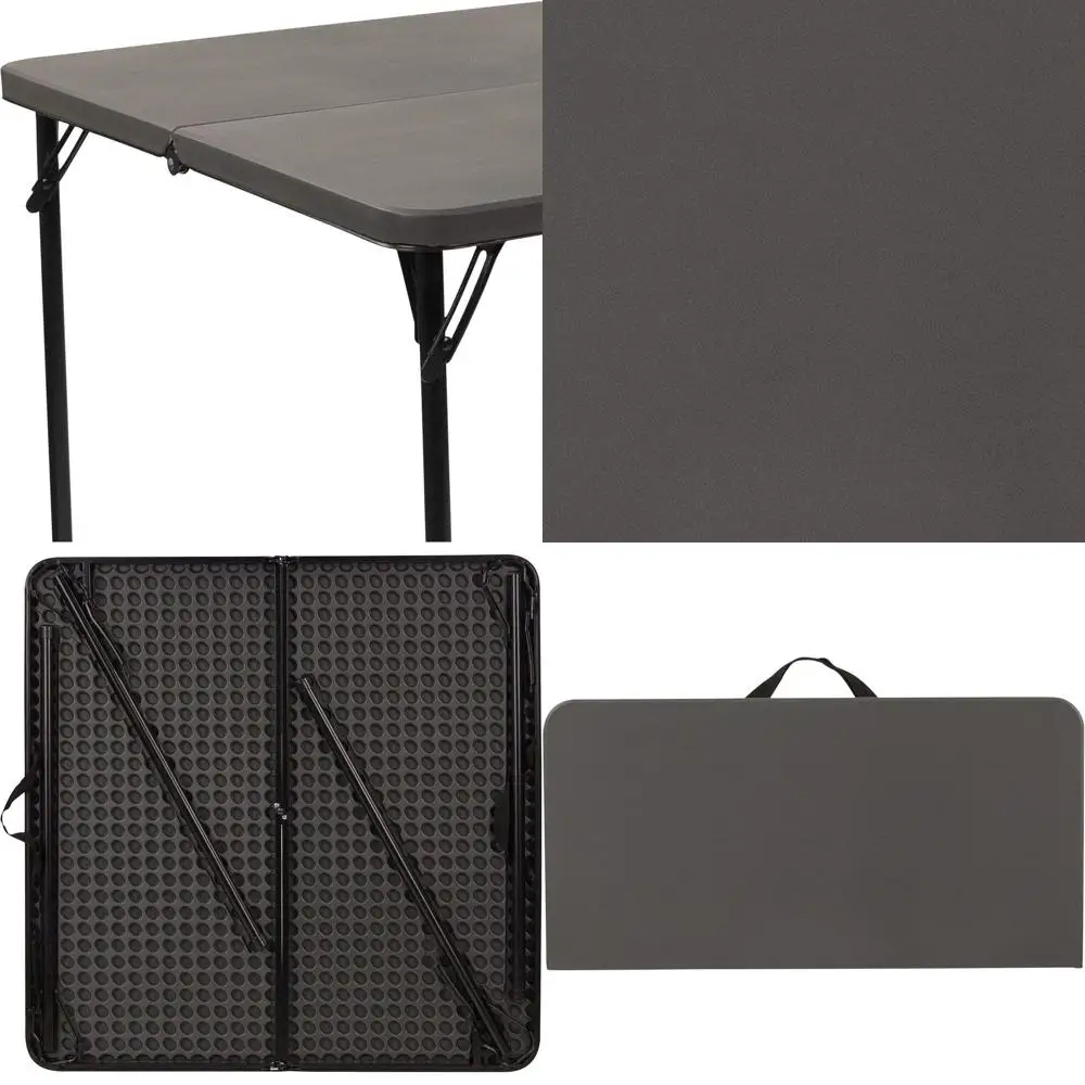 Gray 2.83' Square Folding Event Table with Carrying Handle, Suitable for Banquets and Indoor/Outdoor Occasions
Gray 2.83' Square Folding Event Table with Carrying Handle, Suitable for Banquets and Indoor/Outdoor Occasions