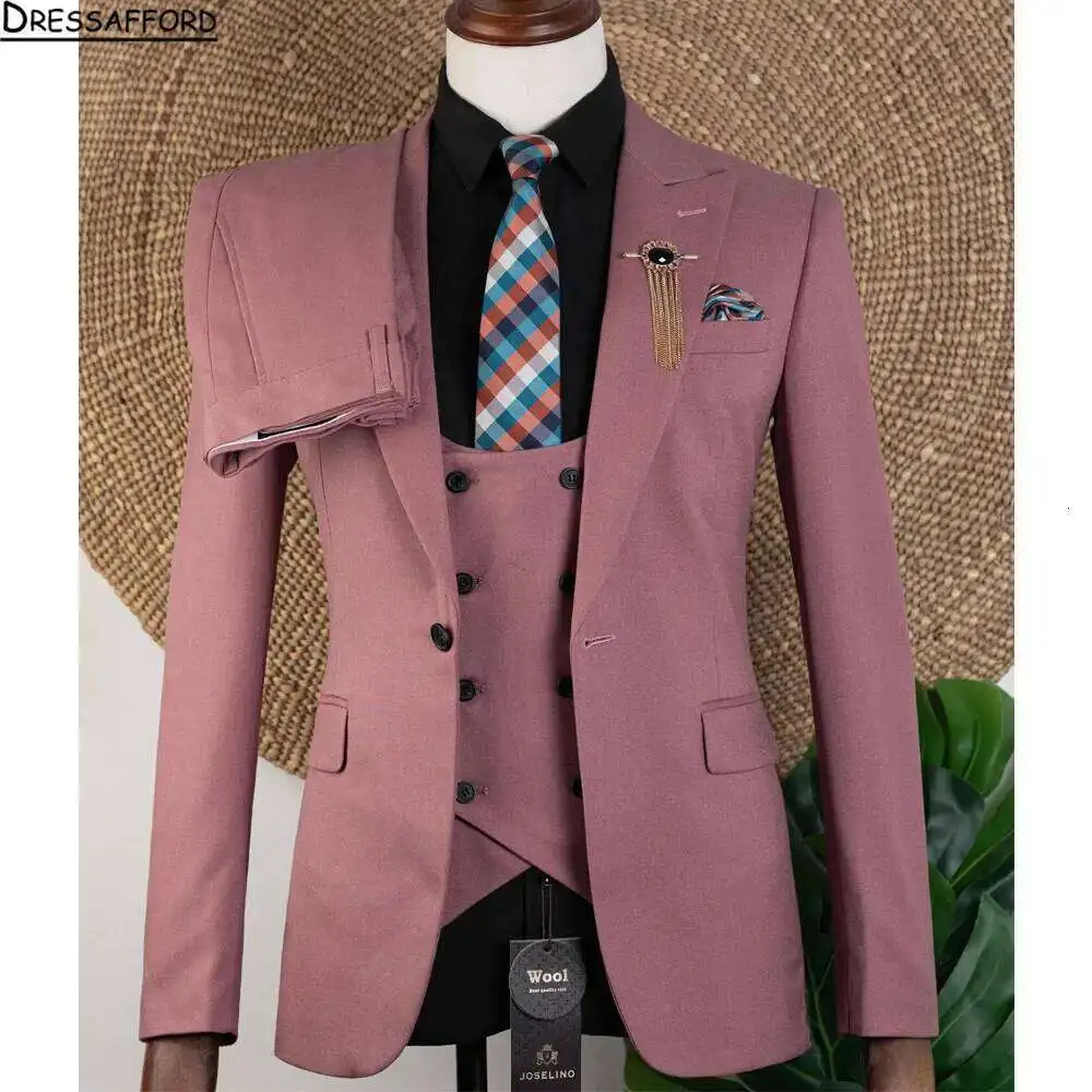 Blazer Vest + Trousers Italian Style Elegant And Fashionable Business Men's Gentleman Striped Formal Suit 3-Piece
Blazer Vest + Trousers Italian Style Elegant And Fashionable Business Men's Gentleman Striped Formal Suit 3-Piece