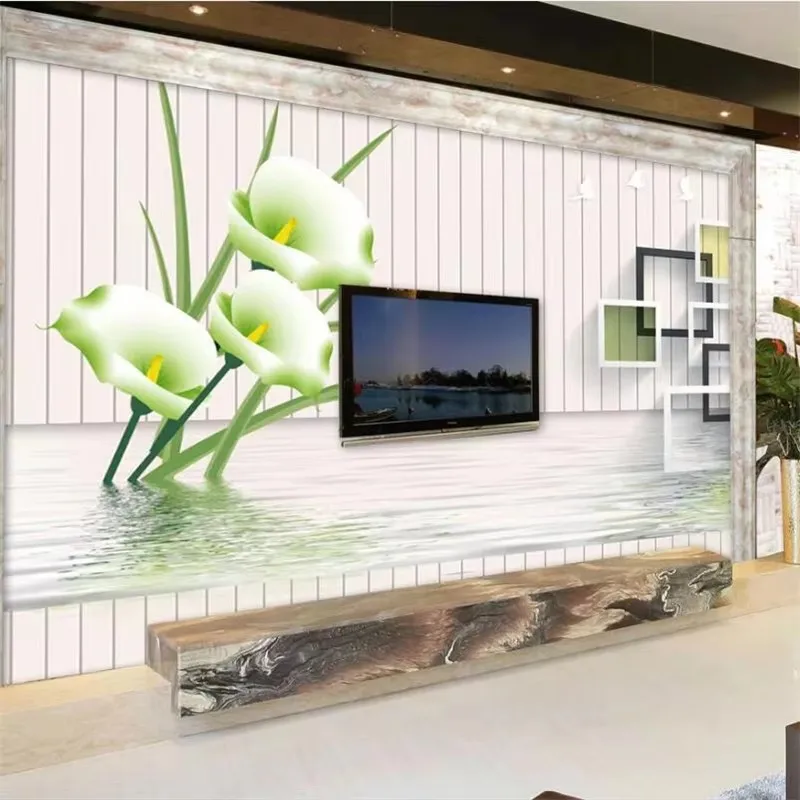 Custom wallpaper 3d mural circle calla lily butterfly simple flower TV background wall living room bedroom wallpapers home decor
Custom wallpaper 3d mural circle calla lily butterfly simple flower TV background wall living room bedroom wallpapers home decor