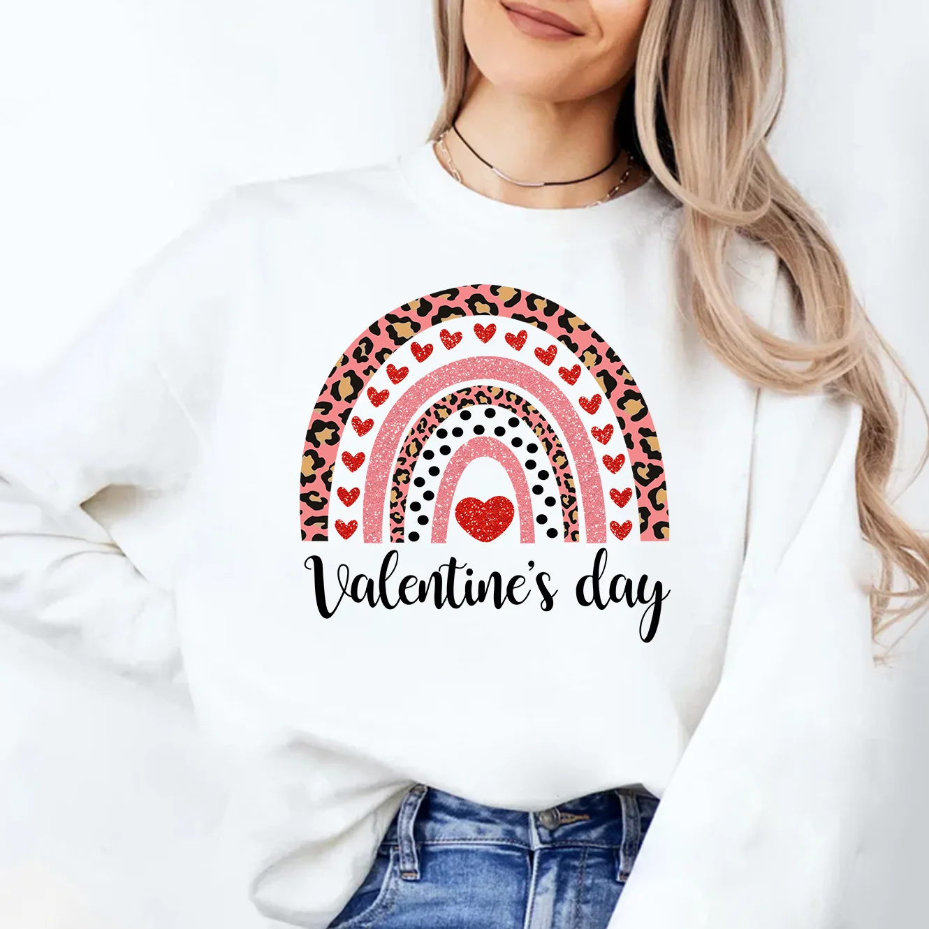 Colorful Leopard Rainbow Heart Women Casual Rainbow Embroidery Workout Fall Round Neck Long Sleeve Pullover
Colorful Leopard Rainbow Heart Women Casual Rainbow Embroidery Workout Fall Round Neck Long Sleeve Pullover