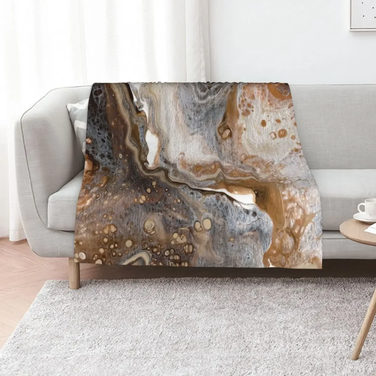 I Spilled My Latte Acrylic Pour Painting Throw Blanket Hairy Flannel Fabric for winter Nap Blankets
I Spilled My Latte Acrylic Pour Painting Throw Blanket Hairy Flannel Fabric for winter Nap Blankets