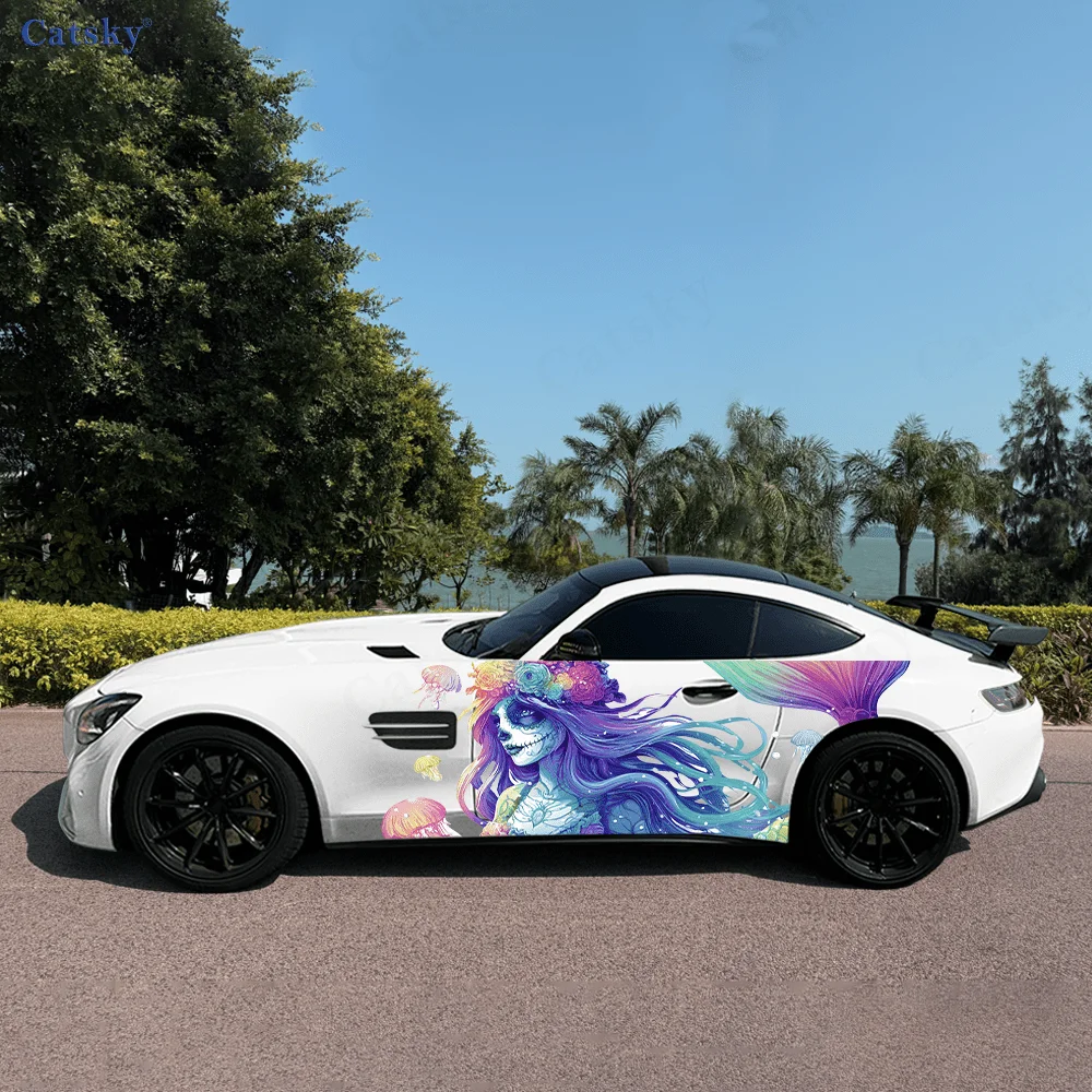 Скелет Русалка, боковая наклейка на автомобиль, ПВХ, самоводонепроницаемая палочка, яркие внешние аксессуары для автомобиля, декор, защитный подарок для любителей автомобилей
Скелет Русалка, боковая наклейка на автомобиль, ПВХ, самоводонепроницаемая палочка, яркие внешние аксессуары для автомобиля, декор, защитный подарок для любителей автомобилей