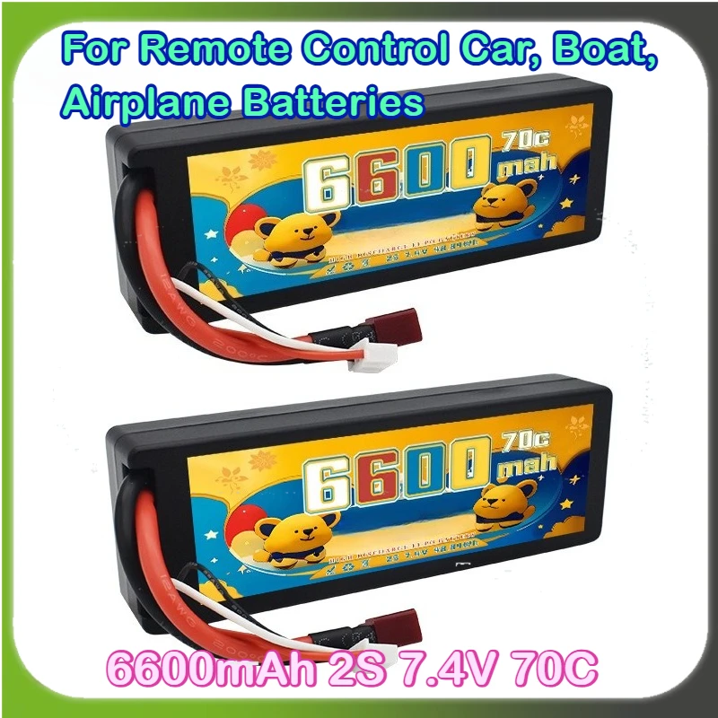 6600mAh 2S 7.4V 70C Lithium Battery for Remote Control Car, Boat, Airplane Batteries with T/XT60/XT90/EC5/TRX/2P Plug
6600mAh 2S 7.4V 70C Lithium Battery for Remote Control Car, Boat, Airplane Batteries with T/XT60/XT90/EC5/TRX/2P Plug