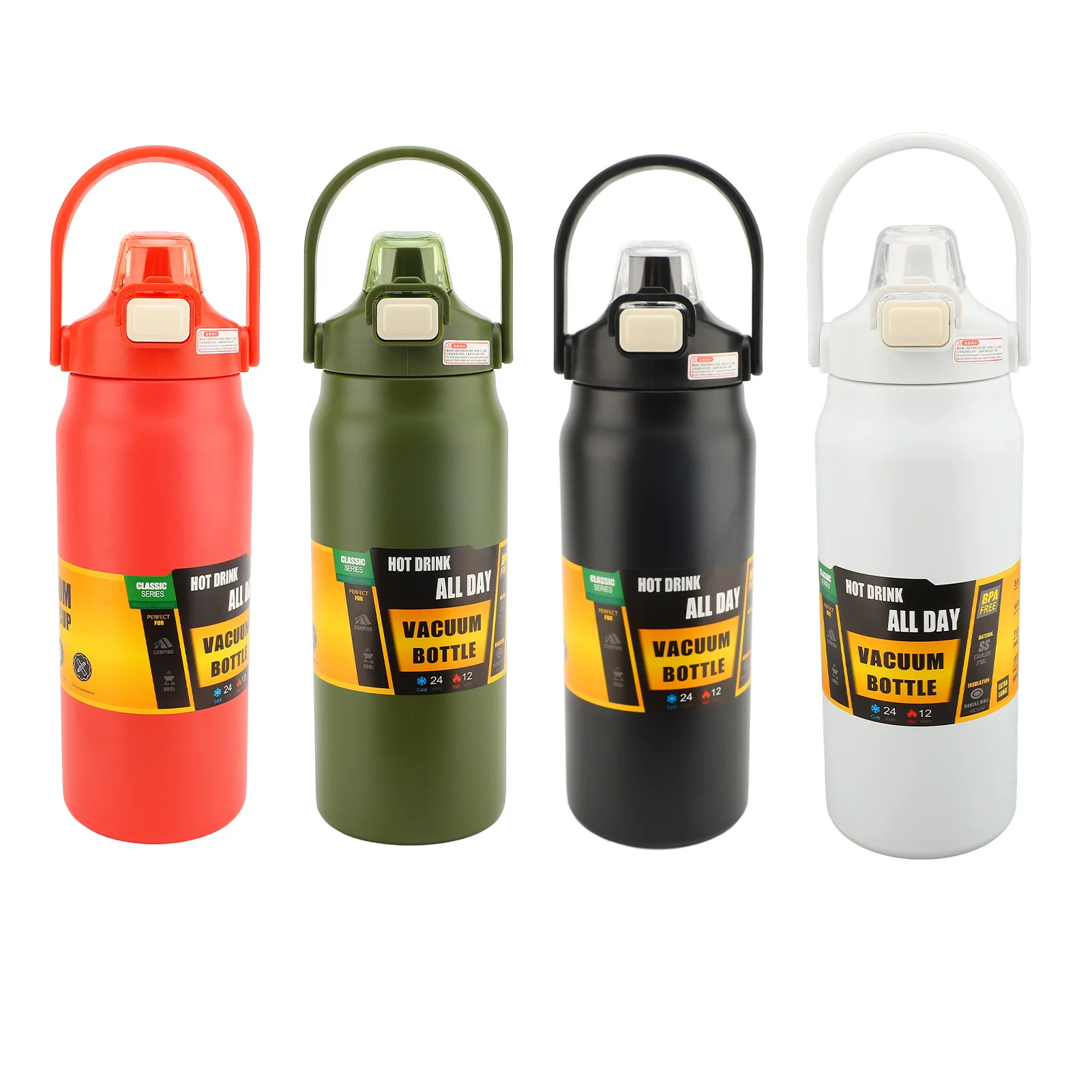 Insulated Water Bottle Insulated Vacuum Thermal Bottle Leakproof Carry Handle 1500ml Rustproof Wide Mouth with Straw for Travel
Insulated Water Bottle Insulated Vacuum Thermal Bottle Leakproof Carry Handle 1500ml Rustproof Wide Mouth with Straw for Travel