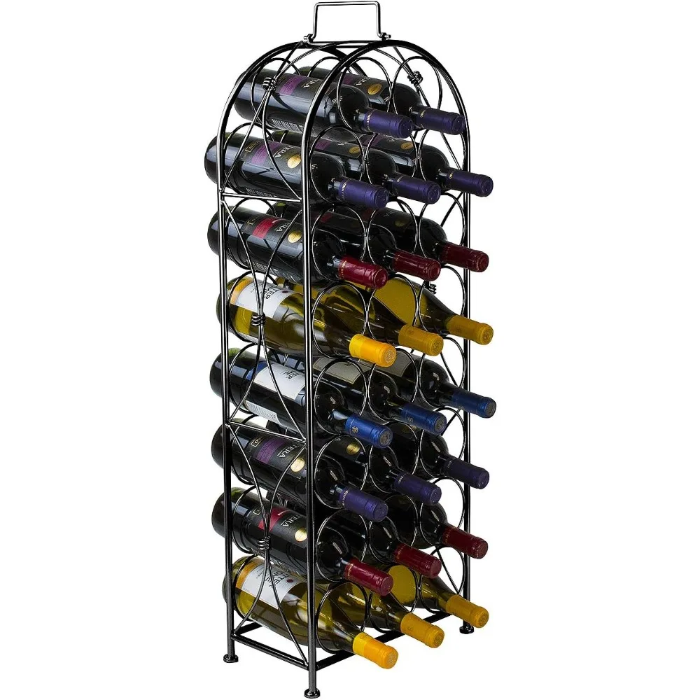 Freestanding Wine Rack - Elegant and Unique Bordeaux Chateau Style Floor for 23 Wine Bottle Storage, Metal Bottle Holder Stands
Freestanding Wine Rack - Elegant and Unique Bordeaux Chateau Style Floor for 23 Wine Bottle Storage, Metal Bottle Holder Stands