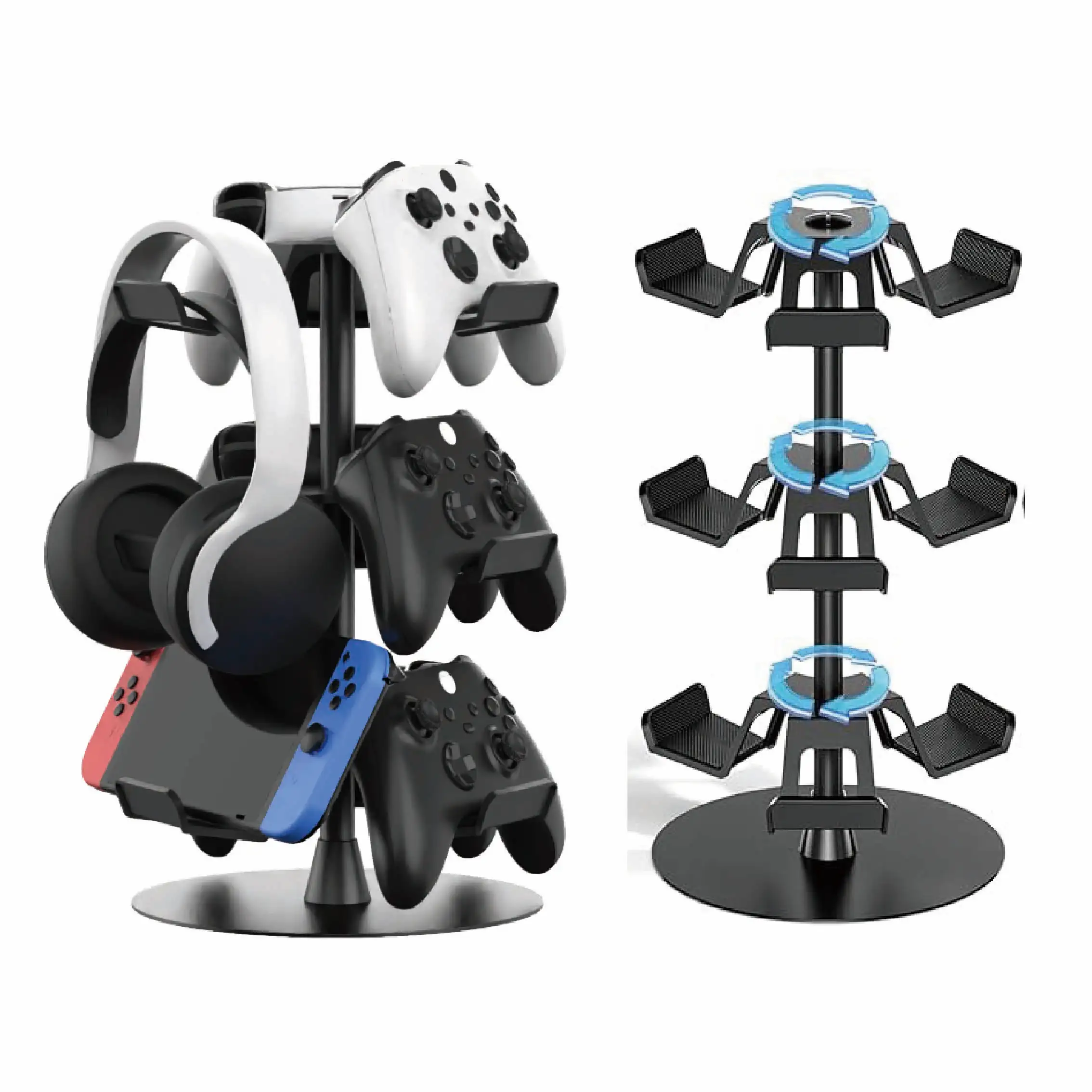 Game Controller Holder Stand for PS5/PS4/Switch Controller Stand Bracket Headset Earphone Holder Phone Stand Shelf Hook
Game Controller Holder Stand for PS5/PS4/Switch Controller Stand Bracket Headset Earphone Holder Phone Stand Shelf Hook