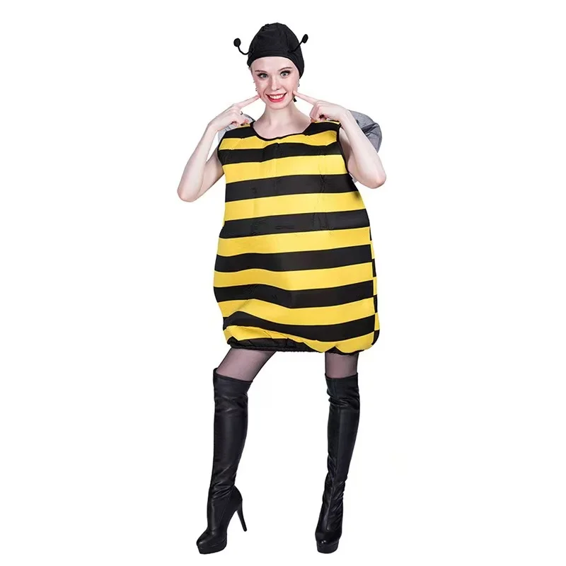 Cute Honeybee Cosplay Costume for Halloween Christmas Event Decorations Novelty Adult Insect Animal Props Clothing Party Tools
Cute Honeybee Cosplay Costume for Halloween Christmas Event Decorations Novelty Adult Insect Animal Props Clothing Party Tools